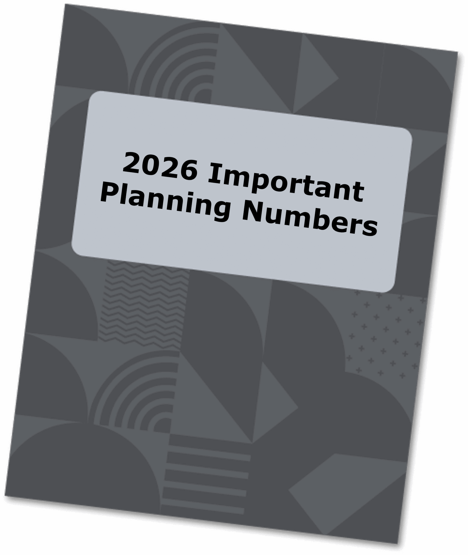 An important planning numbers booklet
